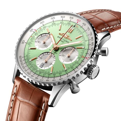 breitling navitimer 41 mint green|Breitling Navitimer price list.